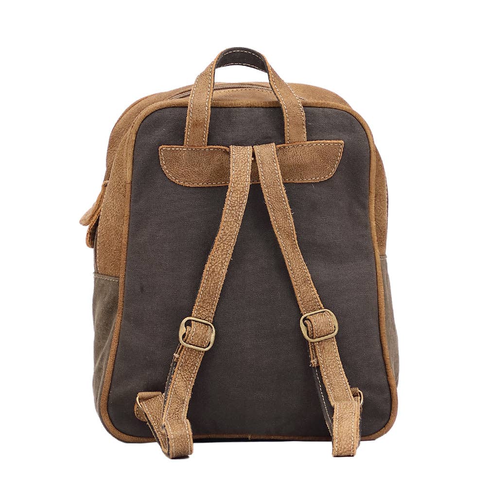 Chevron Backpack Bag - custom laser engraved cowhide and leather western decor by Lethal Creek Laser Works LLC