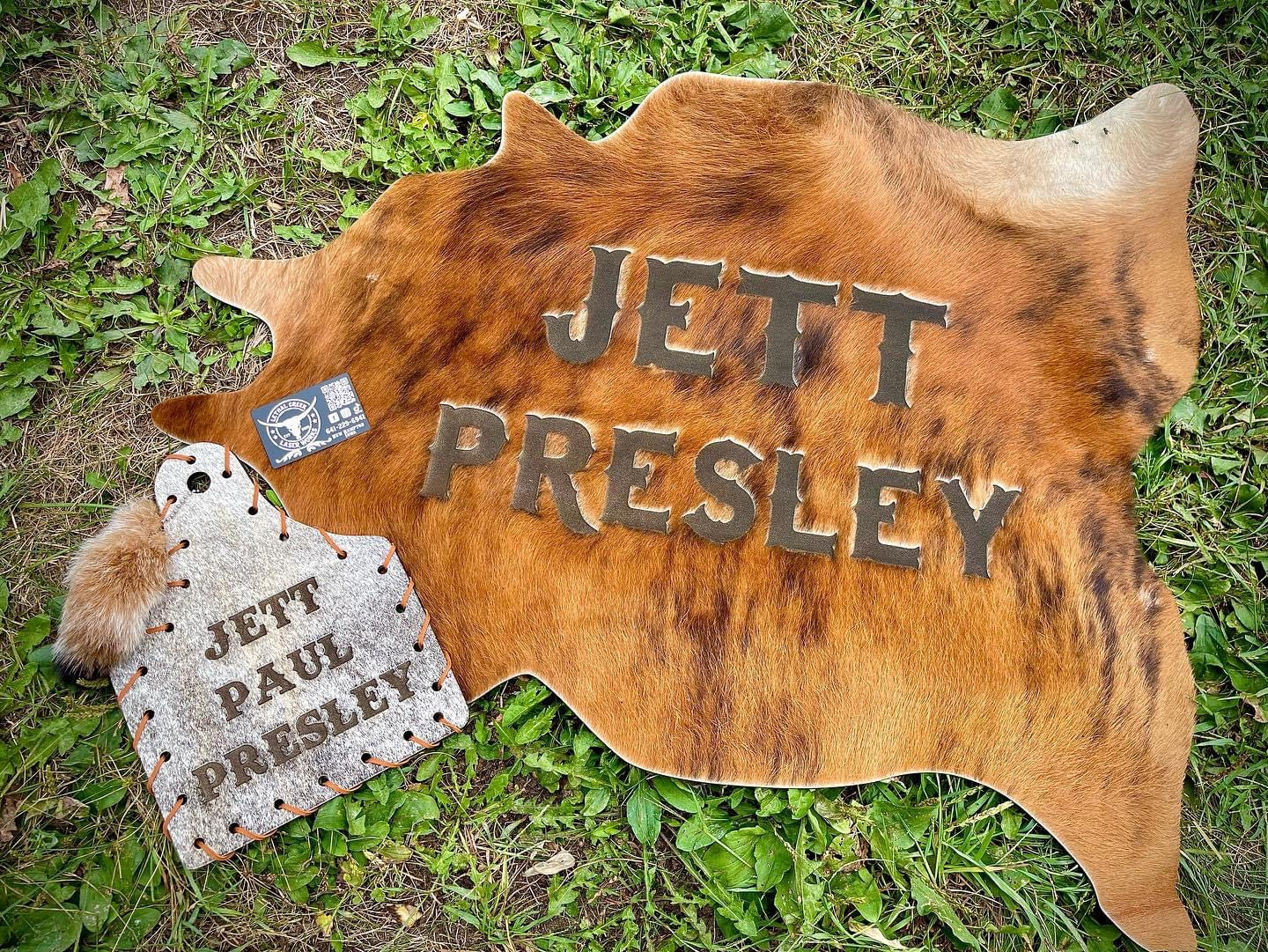 BUNDLE UP~MINI COWHIDE with ANNOUNCEMENT TAG