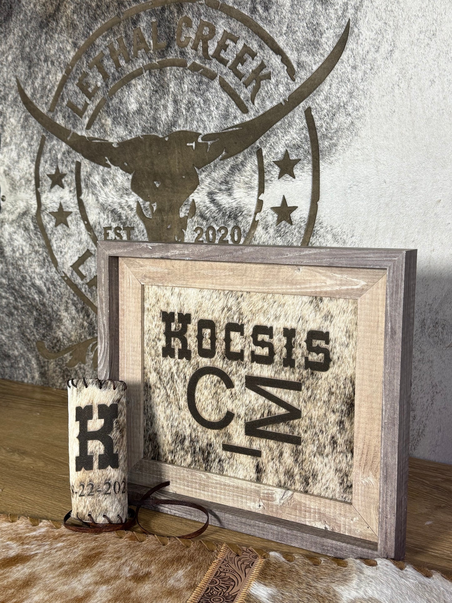 Rustic Wedding Table Numbers & Personalized Wedding Frame | Western Wedding Decor