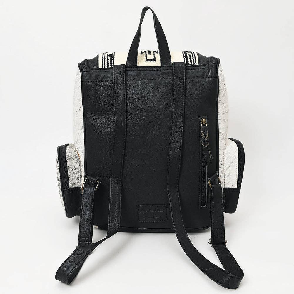 Backpack Genuine Western Leather Women Bag Betsy -  custom laser engraved cowhide and leather western decor by Lethal Creek Laser Works LLC