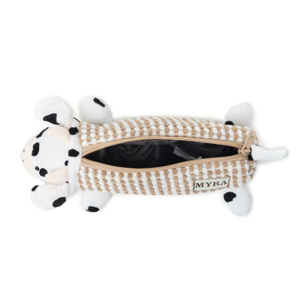 Cowbuddy Pencil Case in Brown and Creme -  custom laser engraved cowhide and leather western decor by Lethal Creek Laser Works LLC