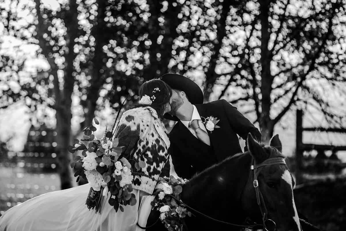 Custom Branded Cowhide Bridal Jacket | Western Wedding Jacket -  custom laser engraved cowhide and leather western decor by Lethal Creek Laser Works LLC