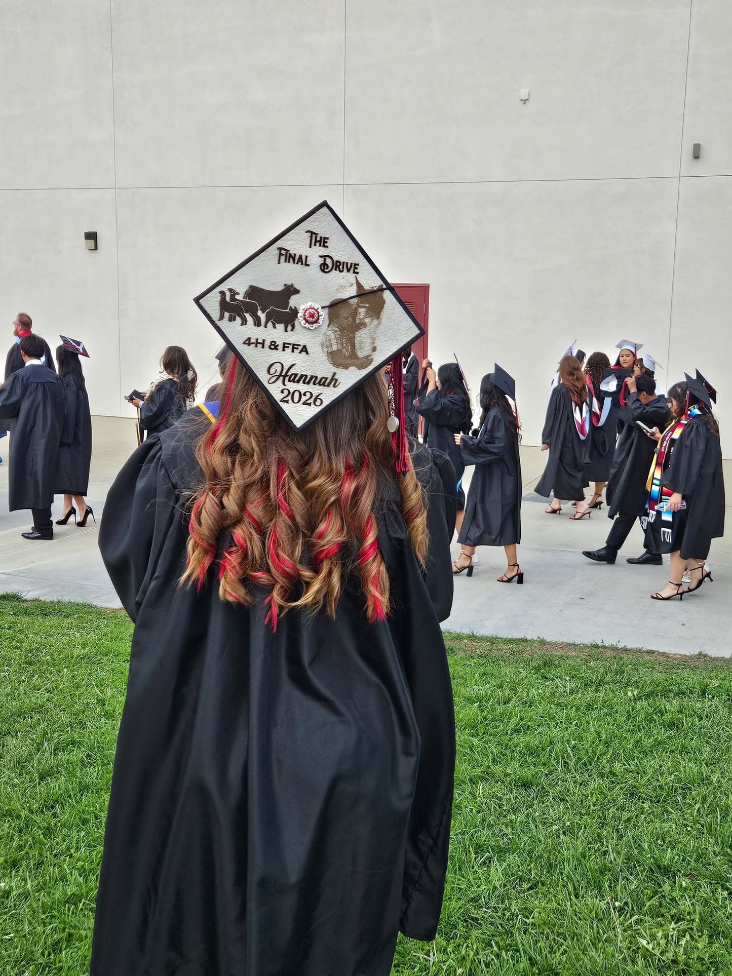 Custom Cowhide Graduation Cap Cover | Personalized Senior Cap -  custom laser engraved cowhide and leather western decor by Lethal Creek Laser Works LLC