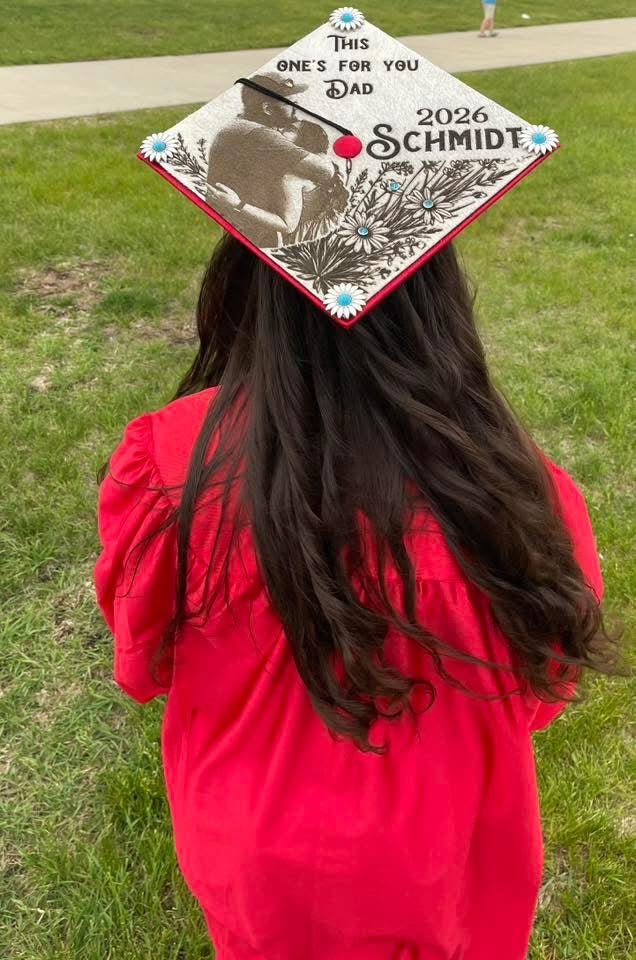 Custom Cowhide Graduation Cap Cover | Personalized Senior Cap -  custom laser engraved cowhide and leather western decor by Lethal Creek Laser Works LLC