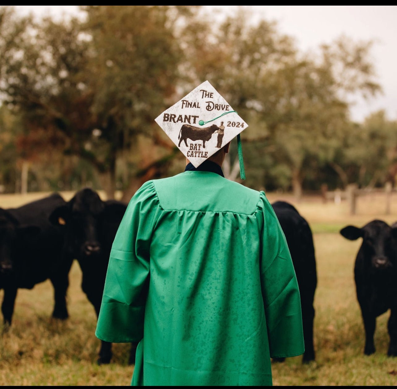 Custom Cowhide Graduation Cap Cover | Personalized Senior Cap -  custom laser engraved cowhide and leather western decor by Lethal Creek Laser Works LLC