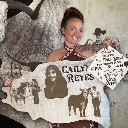 Graduation Legacy Bundle -  custom laser engraved cowhide and leather western decor by Lethal Creek Laser Works LLC