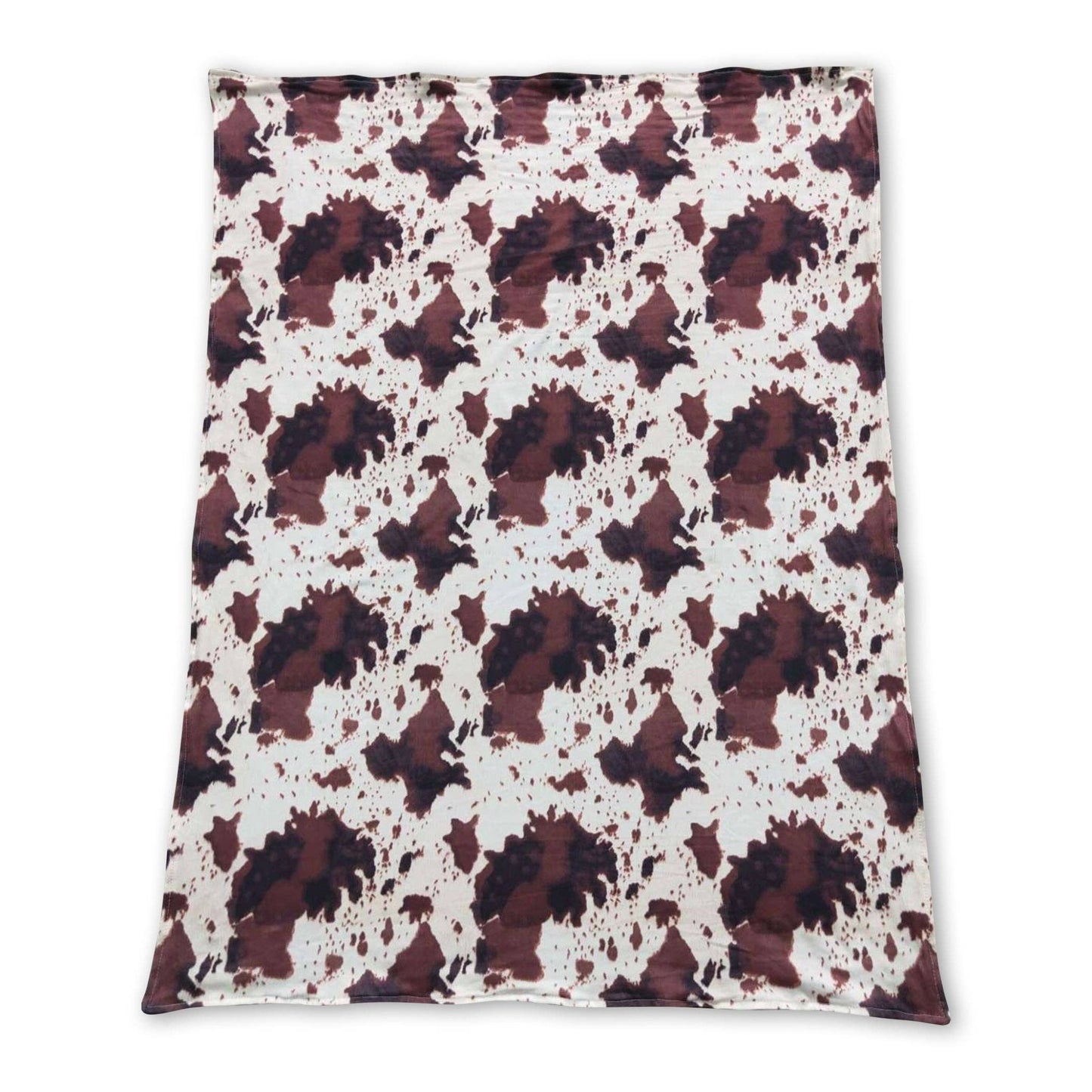 Personalized Baby Cow Print Blanket – Custom Name, Colors & Design -  custom laser engraved cowhide and leather western decor by Lethal Creek Laser Works LLC
