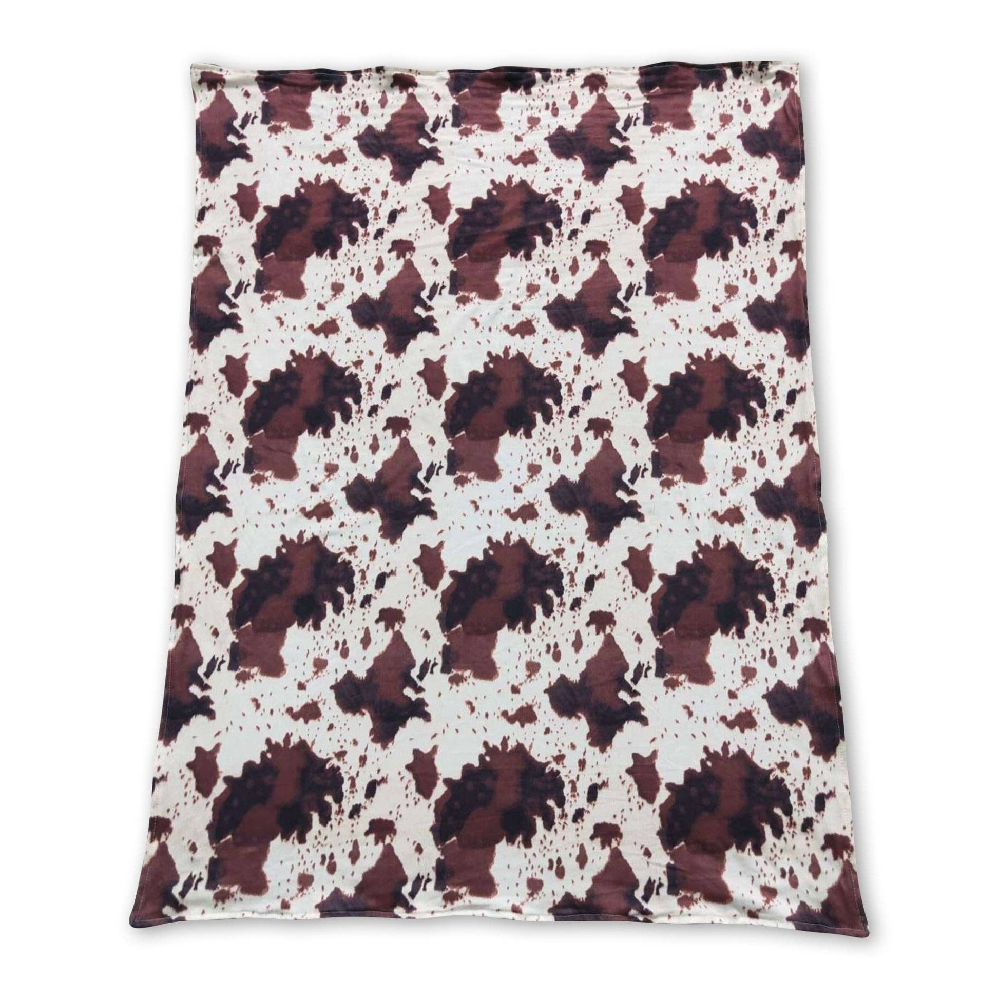 Personalized Baby Cow Print Blanket – Custom Name, Colors & Design -  custom laser engraved cowhide and leather western decor by Lethal Creek Laser Works LLC