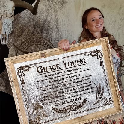 Personalized Graduation Gift -  custom laser engraved cowhide and leather western decor by Lethal Creek Laser Works LLC