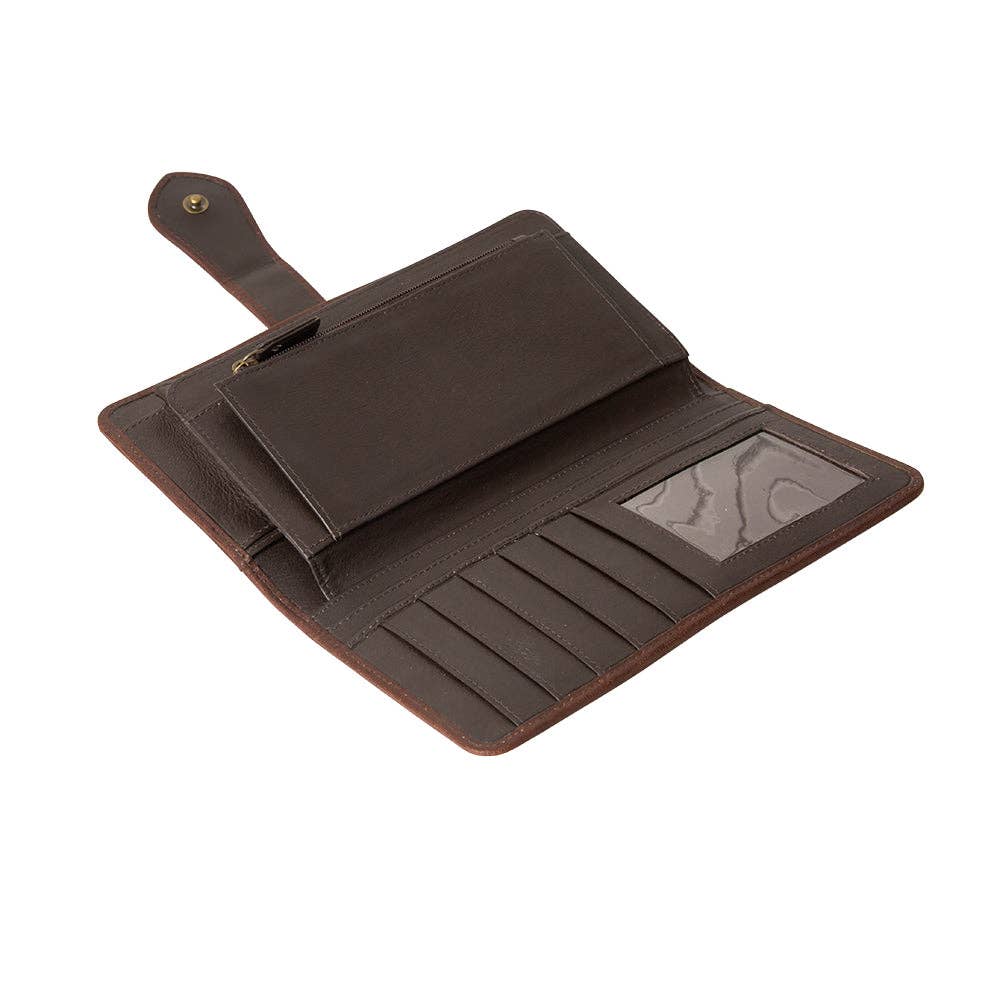 Roscoe Ridge Hand-Tooled Wallet -  custom laser engraved cowhide and leather western decor by Lethal Creek Laser Works LLC