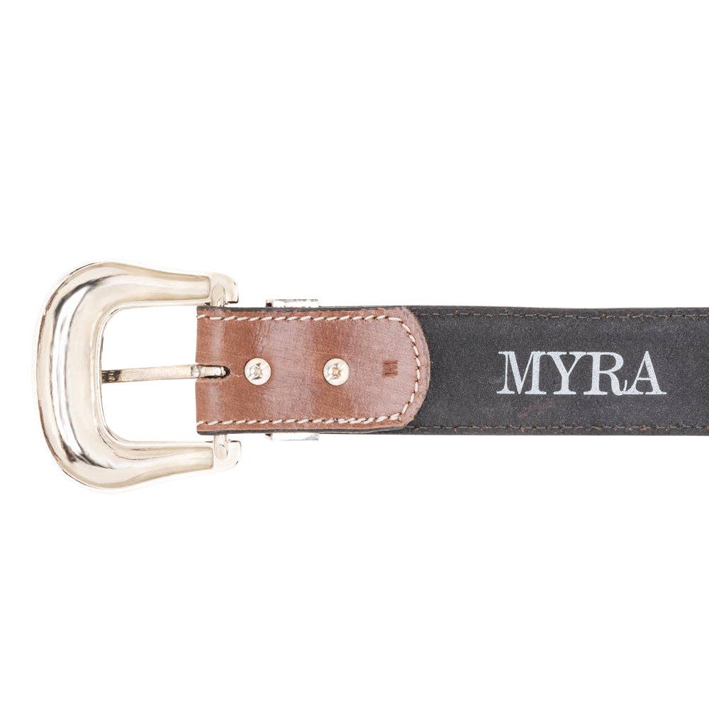 Talavera Handtooled Leather Belt for Women in Ember -  custom laser engraved cowhide and leather western decor by Lethal Creek Laser Works LLC