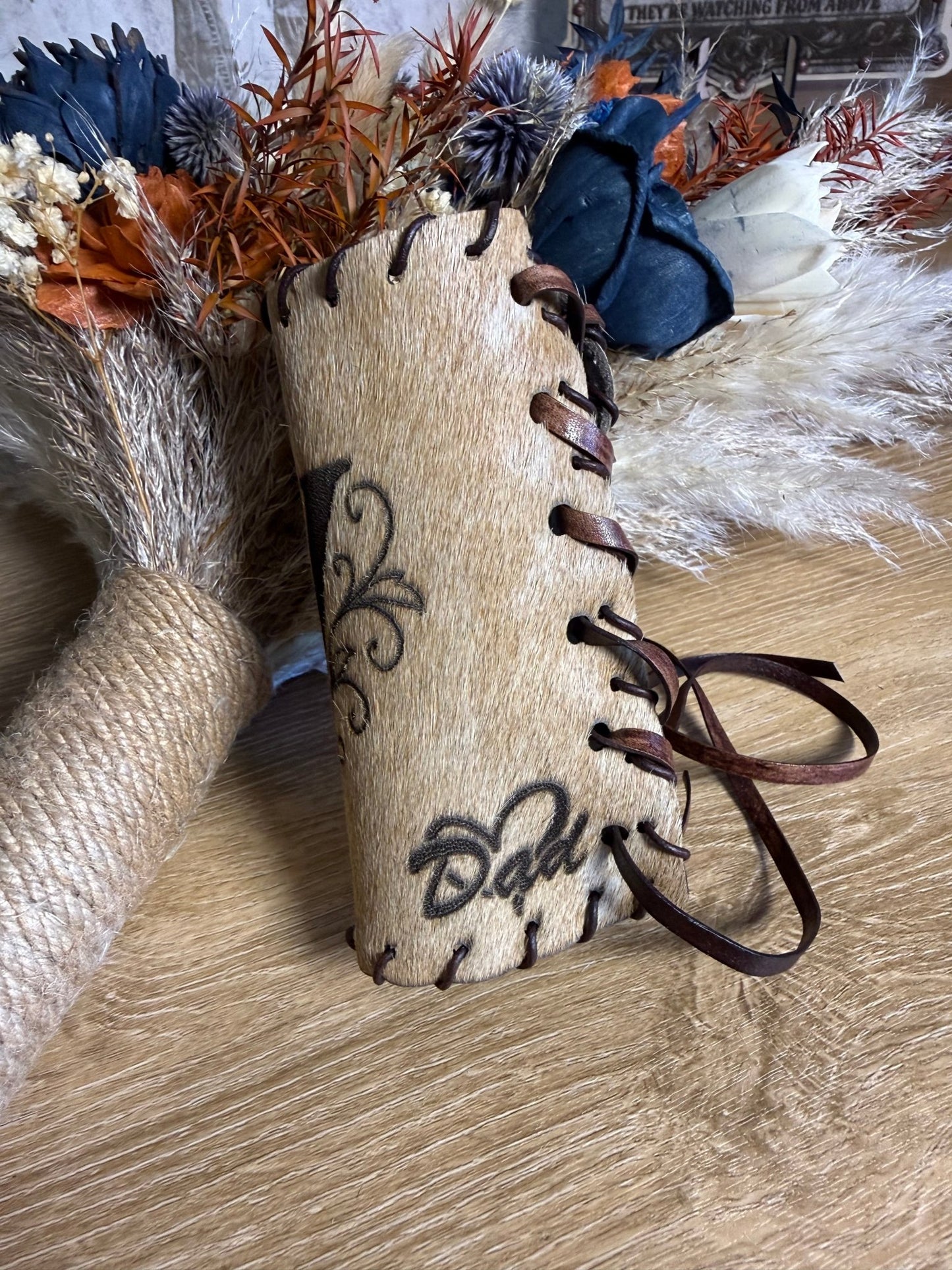 The I Do Collection -  custom laser engraved cowhide and leather western decor by Lethal Creek Laser Works LLC