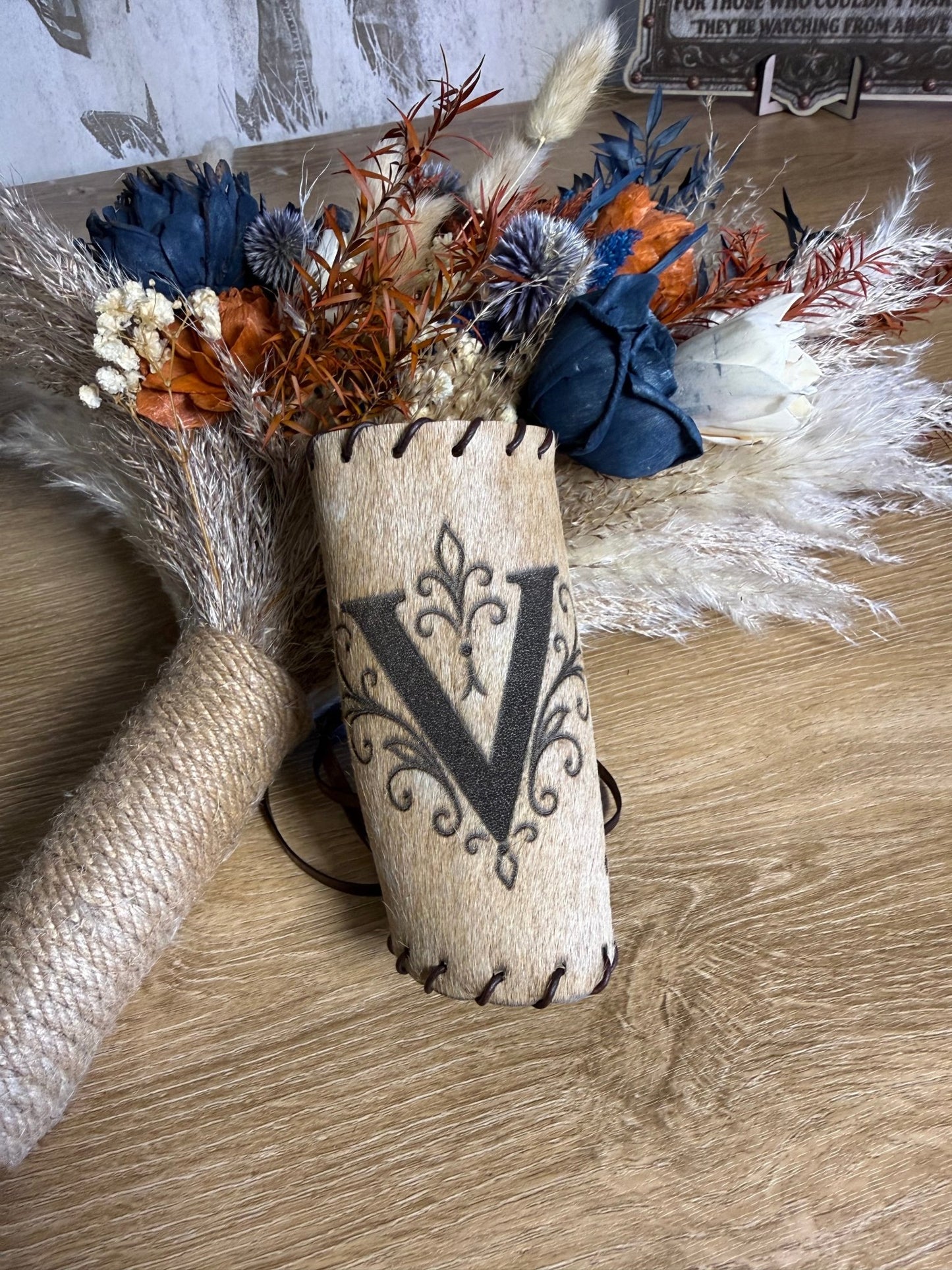 The I Do Collection -  custom laser engraved cowhide and leather western decor by Lethal Creek Laser Works LLC