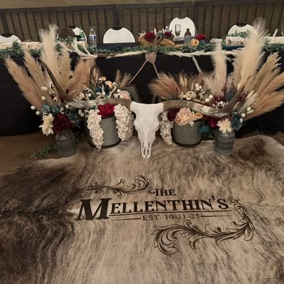 The Legacy Custom Cowhide -  custom laser engraved cowhide and leather western decor by Lethal Creek Laser Works LLC